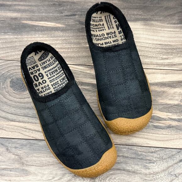 NIB Keen Howser Harvest Leather Slide Slip On Mule Clog Black 8 38.5 - Picture 3 of 11